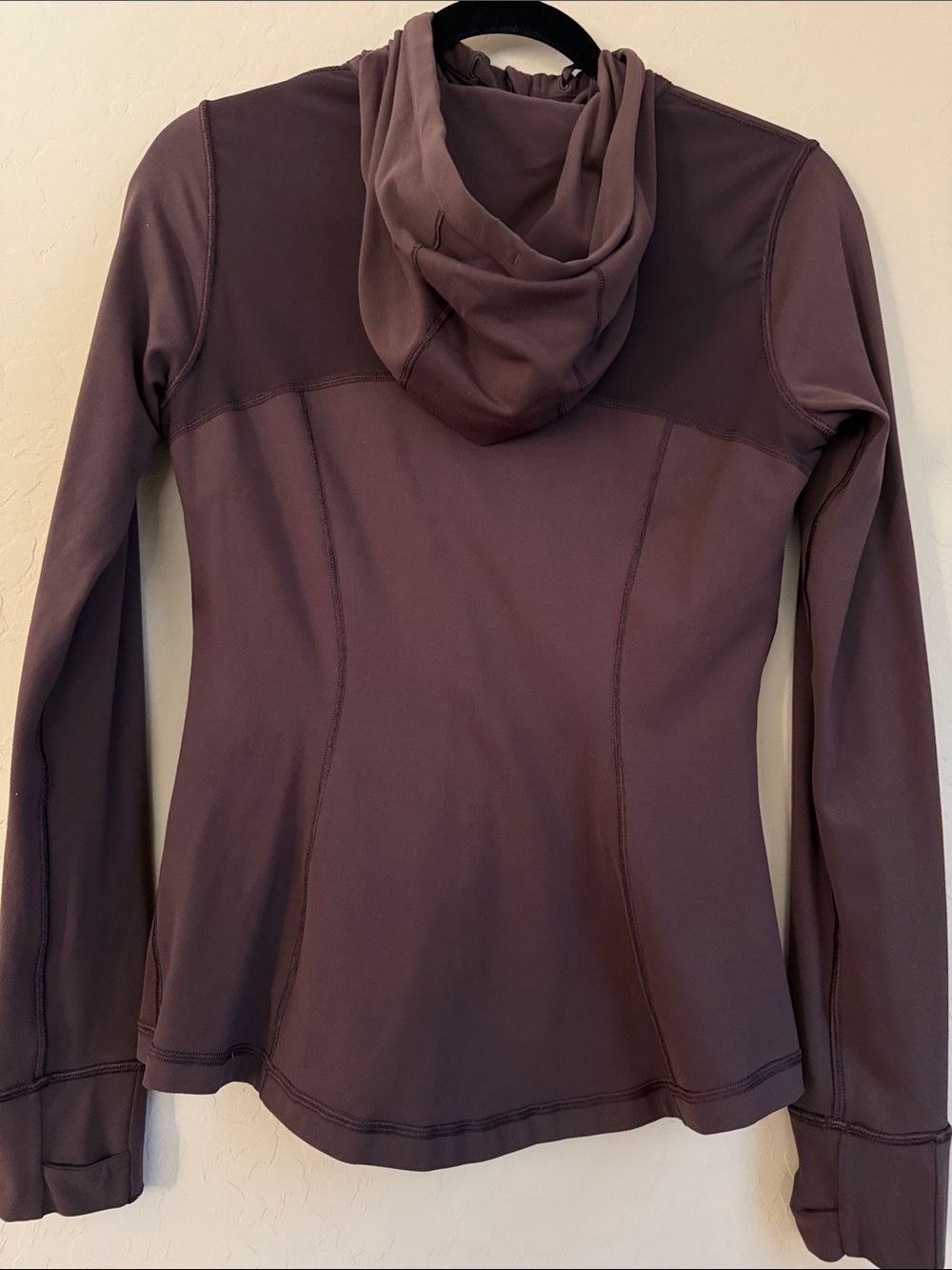lululemon athletica Define Hooded Jacket Nulu Black Plum (Plum/Brown) Size 8 - Picture 9 of 15